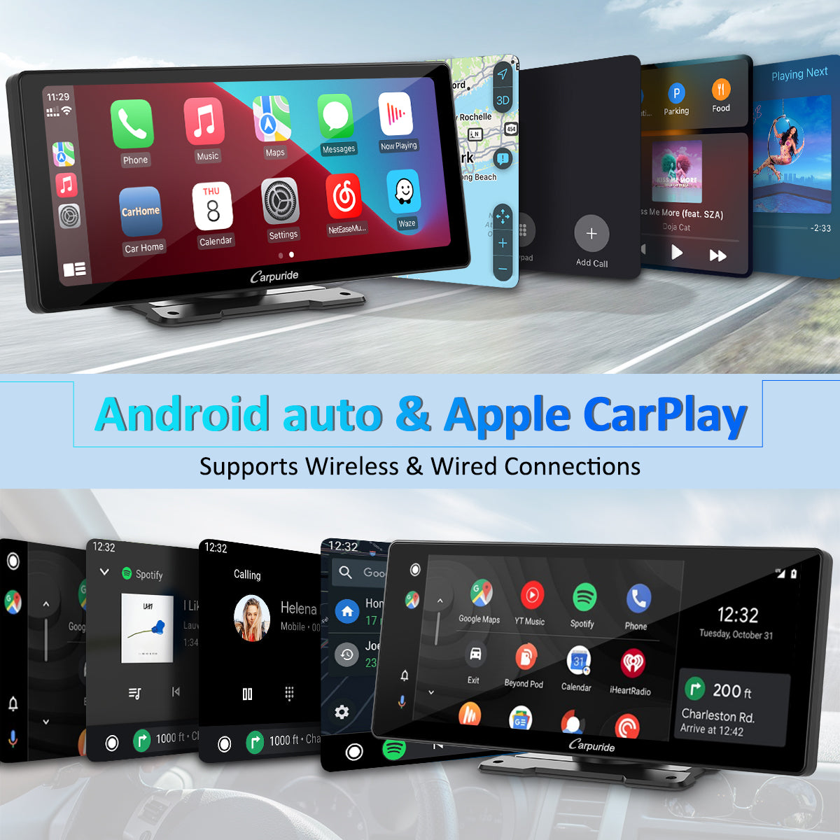 CARPURIDE W103 10.3in Portable Smart Multimedia Display - image 4