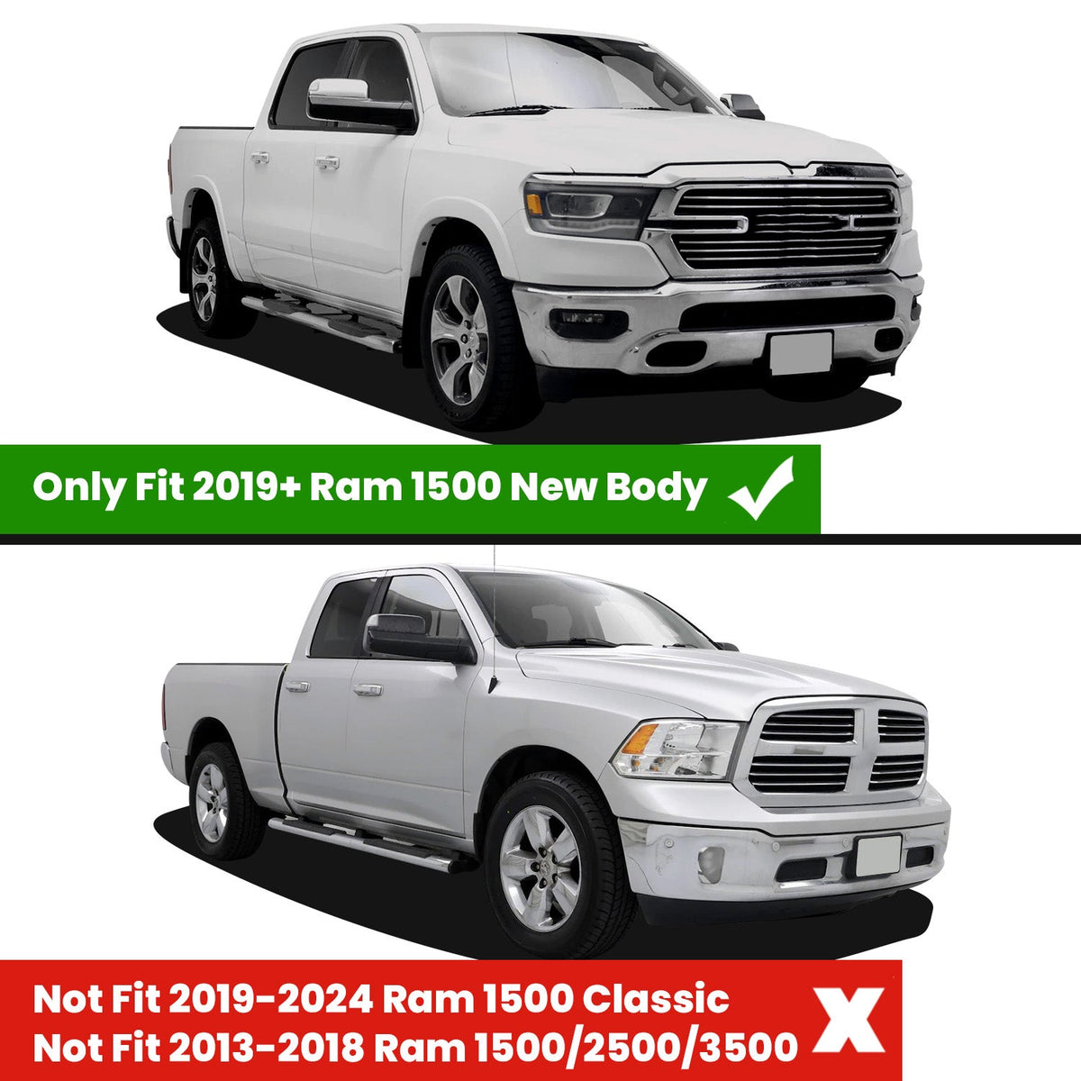 LASFIT Fit for 2019-2027 Ram 1500 Truck Bed Mat, Not Fit Drop-in liners