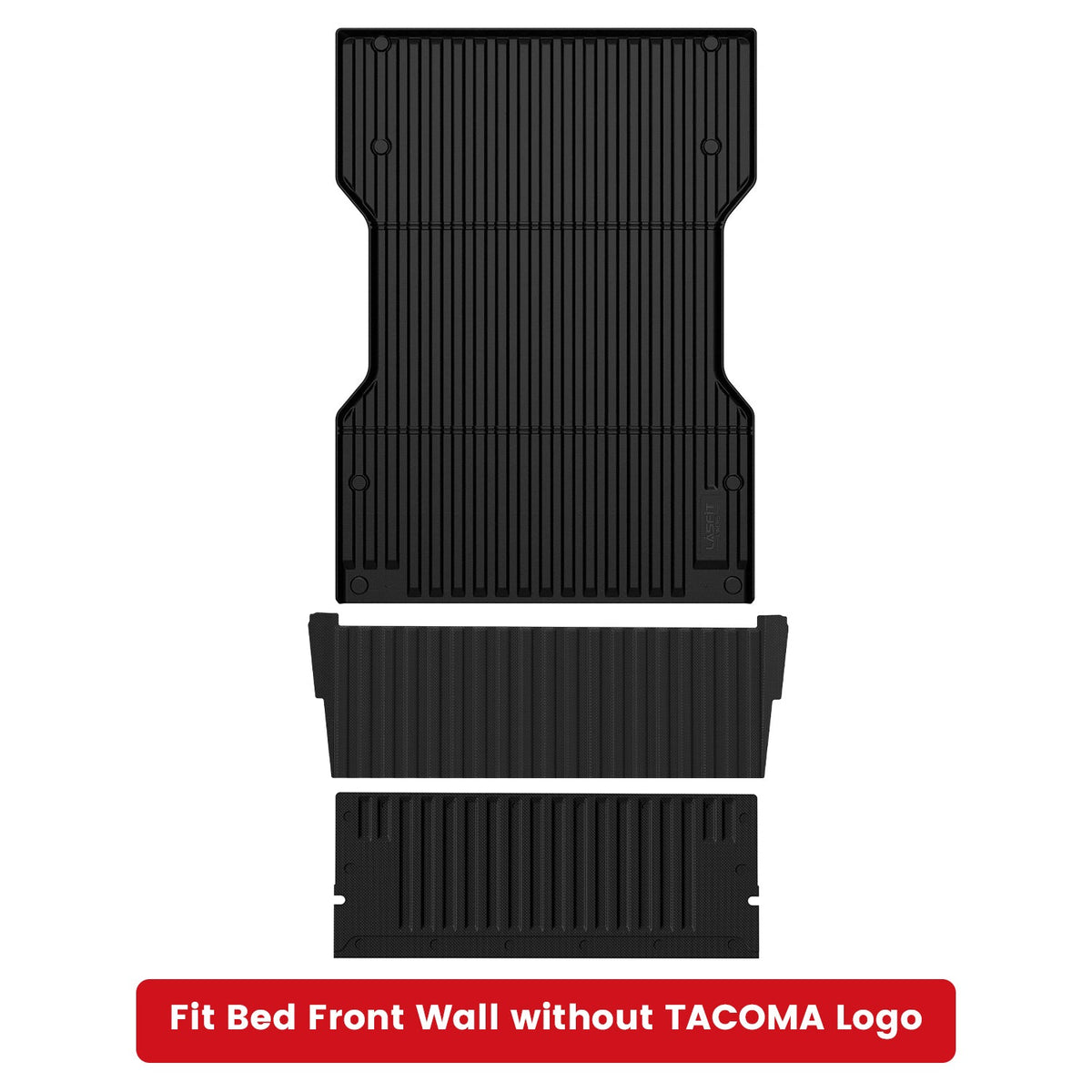 LASFIT Fit for 2024-2026 Toyota Tacoma 5FT or 6FT Heavy Duty Truck Bed Mat or Tailgate Mat or Front Panel Mat