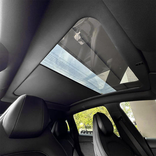 Yeslak Electric Retractable Sunshade Glass Roof with Voice Control for Tesla Model Y Juniper