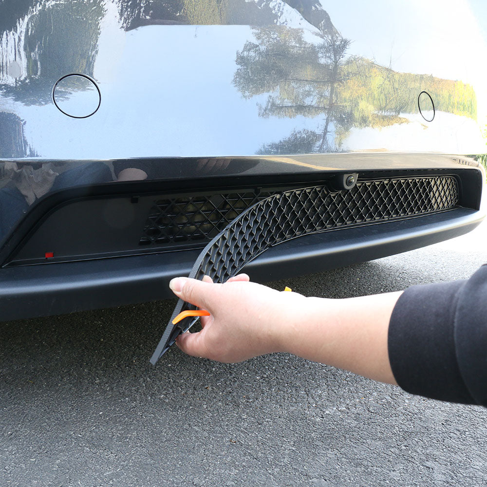 Yeslak 2025+ Tesla Model Y Juniper Front Bumper Grille Insert – Premium Debris Guard / Removable Wire Gauze