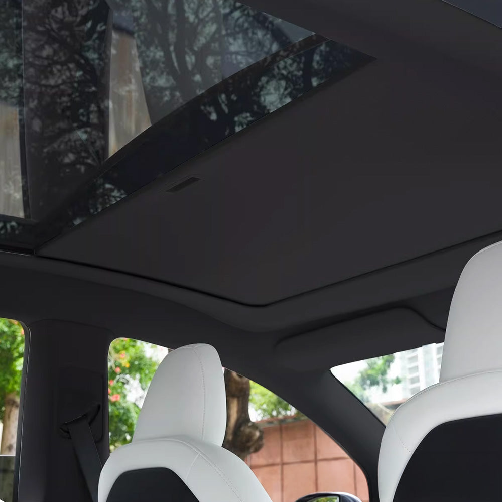 Yeslak Black Retractable Sunshade for Tesla Model Y Juniper Glass Roof