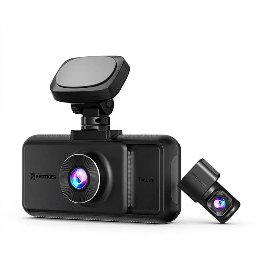Redtiger A6 4K 3-Channel Dash Cam 5.8Ghz Wifi Voice Control Dash Cam
