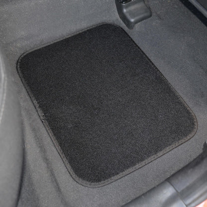 MotorTrend 4-Piece FatRug Premium Carpet Front Floor Mats and Rear Floor Mats with Heel Padding