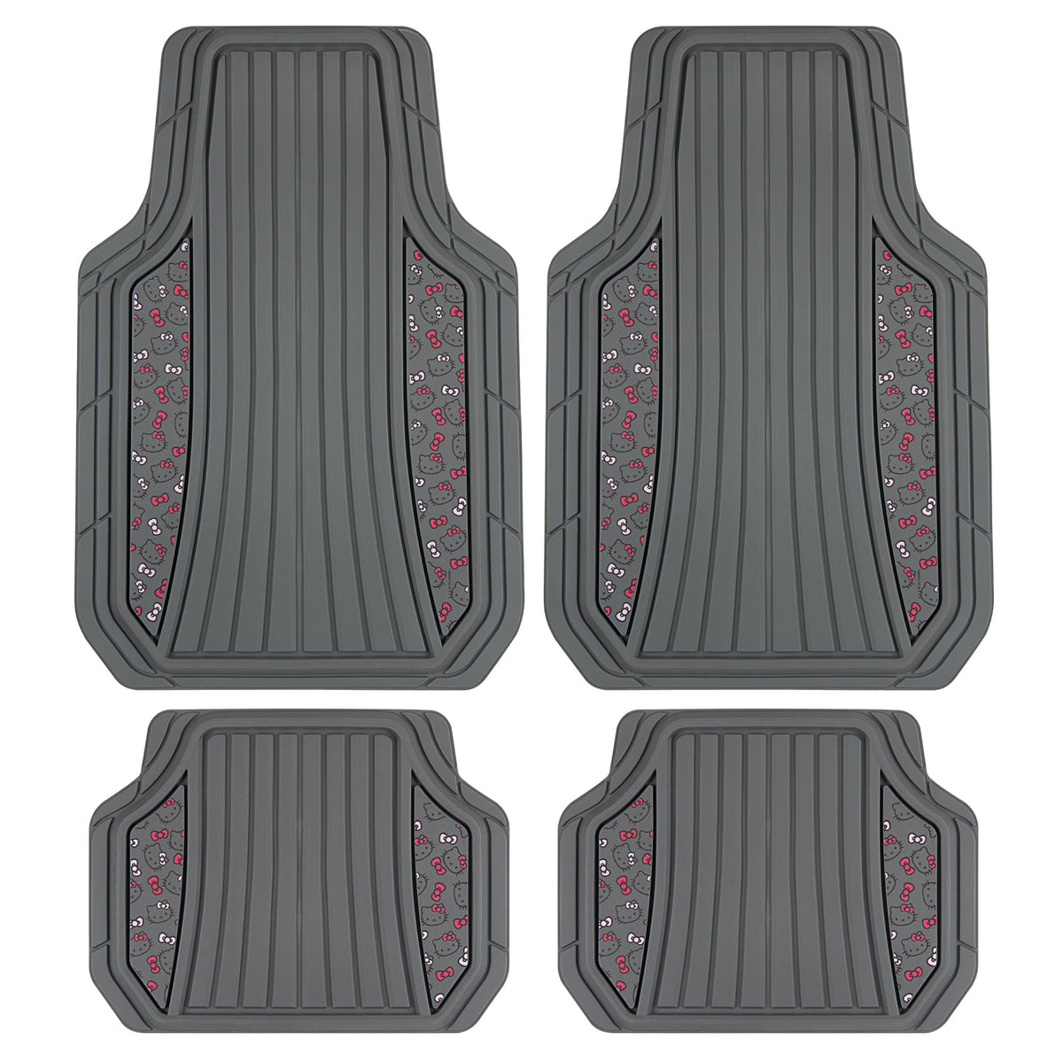Hello Kitty Car Mats 4pc Floor Mats for Cars Trucks SUVs Kawaii Car Floor Mats for Women Men Accessories Rubber Heavy Duty Cute Non-Slip Always