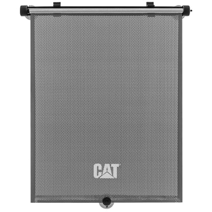 CAT 1-Pack Universal Retractable Pull-Down Roller Sunshade (14" x 19") - Single Gray