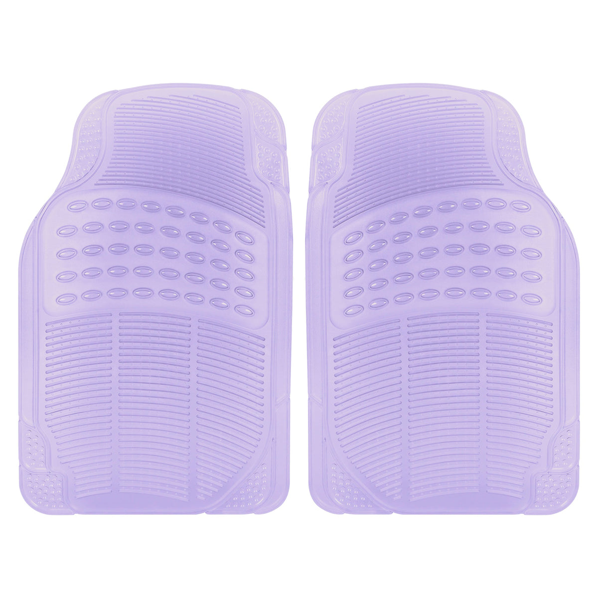 Automotive Floor Mats for Cars, 2 Piece Car Floor Mats, Trim-to-Fit All Weather Car Mats for Auto Truck Van SUV, Car Accessories for Women - Purple - Purple