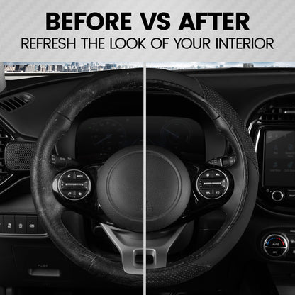BDK SootheGrip MassageTouch Steering Wheel Cover (Fits 14.5" - 15.5")
