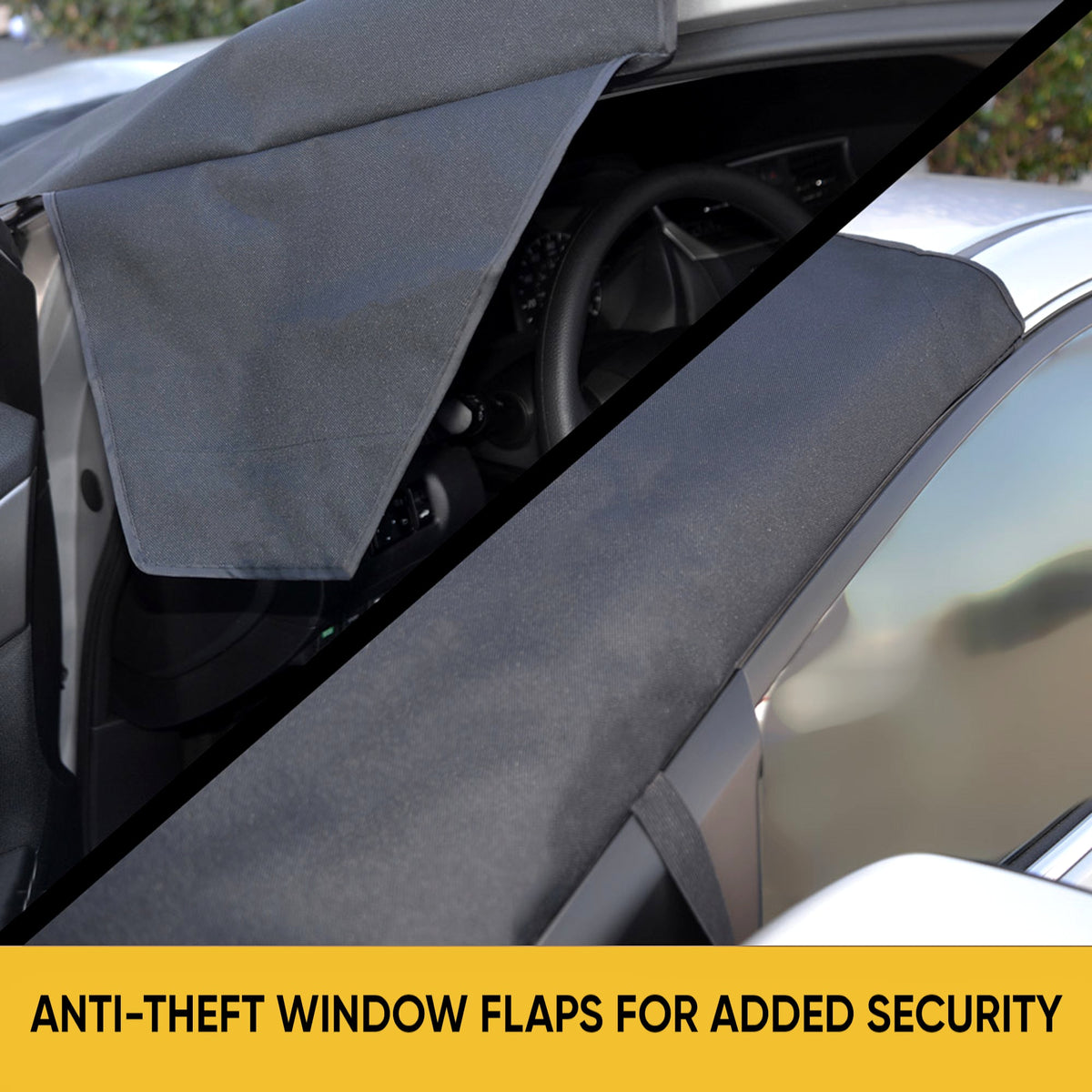 Cat® Windshield Snow Cover, Toughest Car Frost Protector for Ice & Sleet, Weatherproof for Winter, Includes Anti-Theft Straps, Freeze Protector