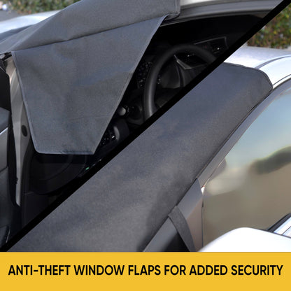 Cat® Windshield Snow Cover, Toughest Car Frost Protector for Ice & Sleet, Weatherproof for Winter, Includes Anti-Theft Straps, Freeze Protector