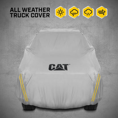 CAT Workforce Vehicle Cover for Pickup Trucks with Safety Reflective Strips - Heavy Duty, All Weather, All Seasons