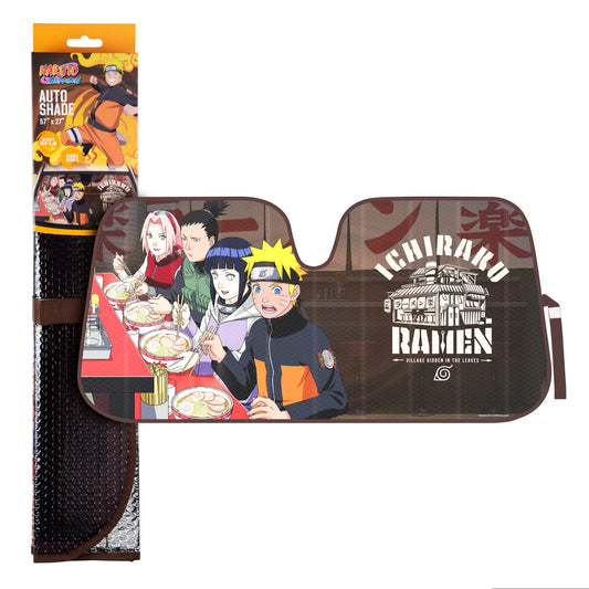 Naruto Shippuden Officially Licensed Windshield Sun Shade - Car Sun Shade Fits Most Autos, Trucks, SUV, & Van - Akatsuki Naruto Merch & Anime