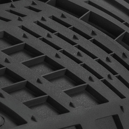 CAT 4-Piece ToughRide Rubber Front Floor Mats and Rear Floor Mats - Heavy Duty, All Weather, Trim to Fit