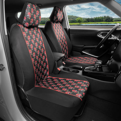 BDK 2-Pack Red Roses Front Seat Covers