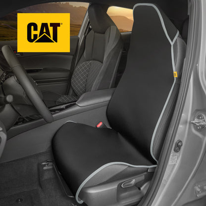 Cat® Waterproof Car Seat Covers for Front Seats, 2 Pack with Black Trim - Durable Neoprene Seat Covers for Cars, Fits 95% of Cars Trucks SUV