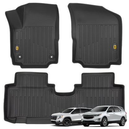 CAT® JustFit™ 3D Custom Fit Floor Mats for Chevy Equinox GMC Terrain 2019 2020 2021 2022 2023 2024 - Heavy Duty Floor Liner Protection Laser