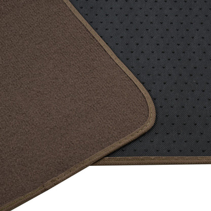 BDK 4-Piece Premium Carpet Non-Slip Heel Pad Front Floor Mats and Rear Floor Mats