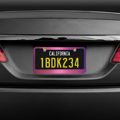 BDK Heavy Duty Rust-Proof Stainless-Steel Metal Plated License Plate Frame Universal Size for Car Truck SUV