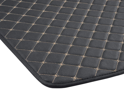 BDK Custom Fit Diamond Stitch Leatherette Trunk/Cargo Liner Mat for Ford Escape (2013 - 2016)