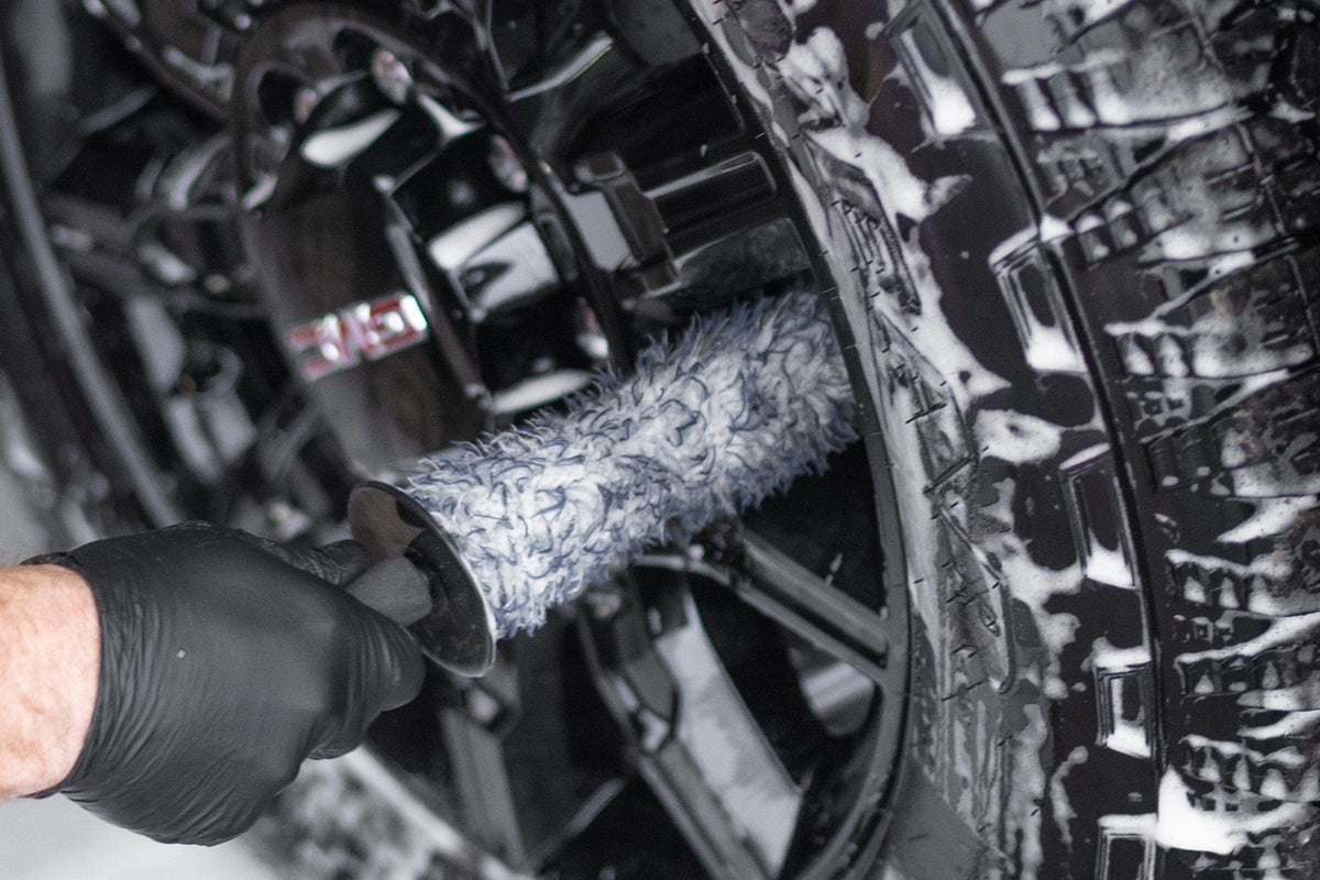 Autofiber [Barrel Blade Lite] Microfiber Wheel Brush