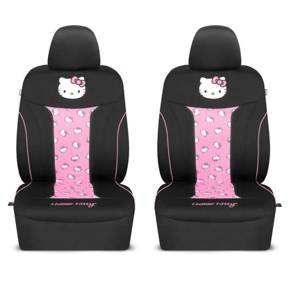 Hello Kitty Car Seat Covers - Cute and Durable Pink Front Seat Covers, Adorable Hello Kitty Design, Comfortable and Long-Lasting Polyester, Car