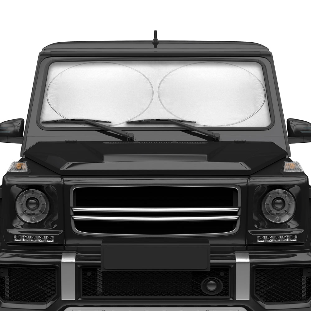 Sharper Image Pop-Up Vehicle Sunshade for Cars, SUVs, Trucks, Vans