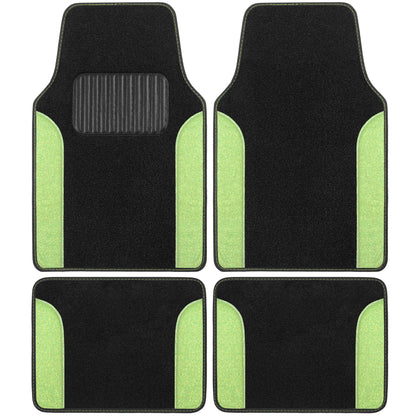 Carbella 4-Piece Sparkle Glitter Front Floor Mats and Rear Floor Mats