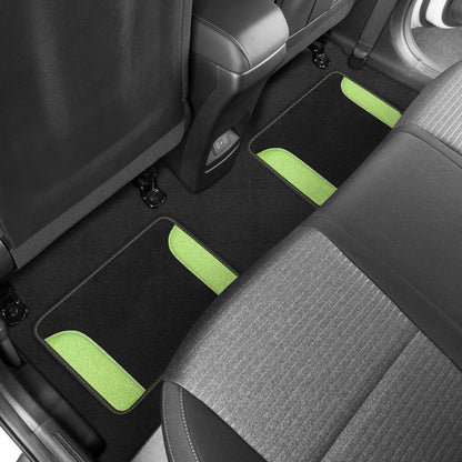 Carbella 4-Piece Sparkle Glitter Front Floor Mats and Rear Floor Mats