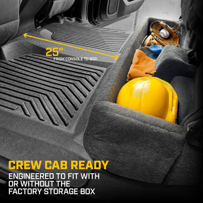 CAT® JustFit™ 3D Custom Fit Bench Floor Mat for 2019-2026 Chevrolet Silverado 1500/GMC Sierra 1500 & 2020-2026 Chevy Silverado/GMC Sierra