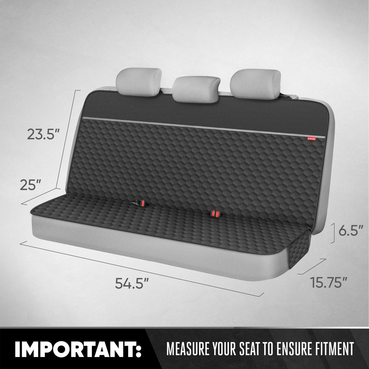 Motor Trend Dog Car Seat Cover for Back Seat - Waterproof Non-Slip Scratch-Resistant Back Seat Pet Cover for Dogs - Universal Fit Dog Accessories