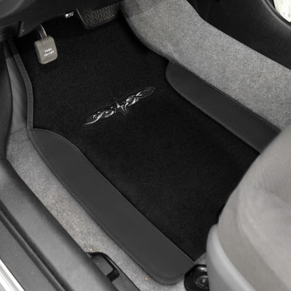 BDK 4-Piece Design Print Carpet Front Floor Mats and Rear Floor Mats