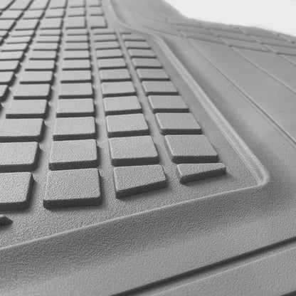 MotorTrend FlexTough Square Groove Trunk/Cargo Liner Mat - Heavy Duty, All Weather, Trim to Fit (54" x 37")