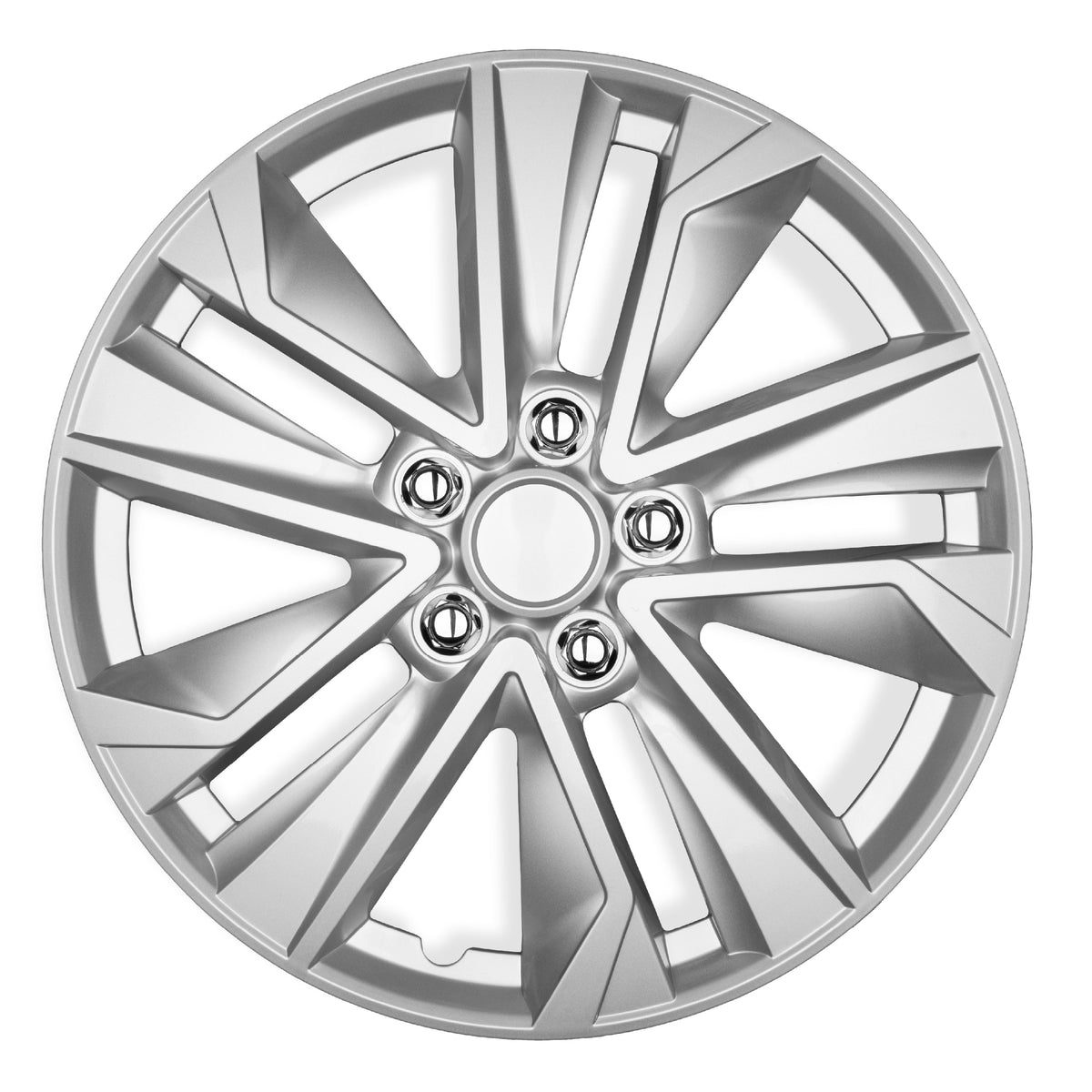 BDK 16 Inch Hubcaps Set of 4 – OEM Replacement Snap-On Wheel Rim Covers - Universal Fit Car Wheel Cover for Cars, Trucks, SUV, Vans Durable ABS