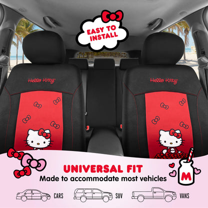 Carbella Official Hello Kitty 2-Pack Front Seat Covers