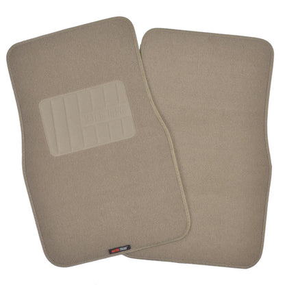 MotorTrend 4-Piece FatRug Premium Carpet Front Floor Mats and Rear Floor Mats with Heel Padding