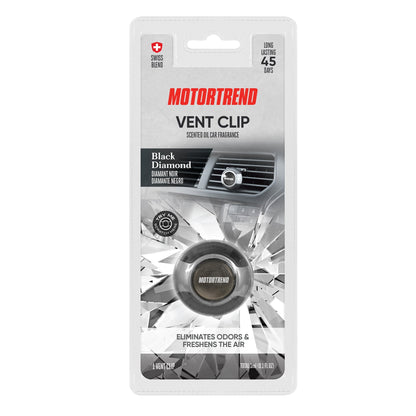 Motor Trend AF-301 (2 Count) Car Air Freshener Vent Clip for Car Truck Van SUV, Home & Kitchen, Long Lasting Odor Eliminator, Scented Oil