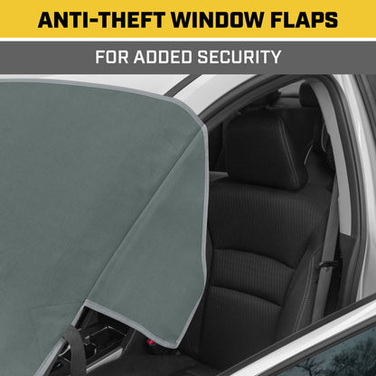 Cat® Windshield Snow Cover, Toughest Car Frost Protector for Ice & Sleet, Weatherproof for Winter, Includes Anti-Theft Straps, Freeze Protector