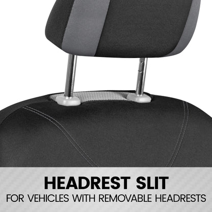 BDK 9-Piece UltraSleek Two-Tone Front Seat Covers and Rear Seat Covers
