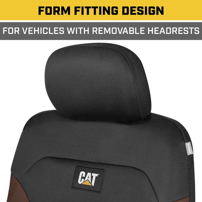 Cat® Flexfit™ Automotive Seat Covers for Cars Trucks and SUVs (Set of 2) - Car Seat Covers for Front Seats, Truck Seat Protectors , Auto Interior
