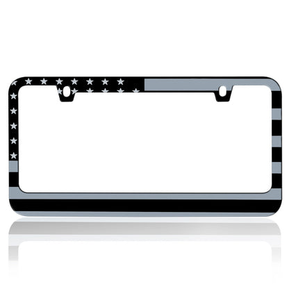 BDK Heavy Duty Rust-Proof Stainless-Steel Metal Plated License Plate Frame Universal Size for Car Truck SUV