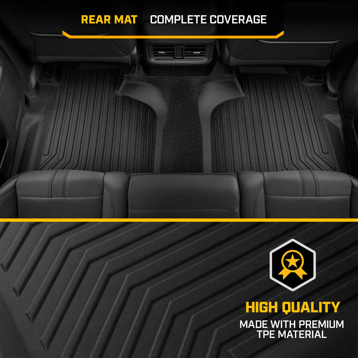 CAT® JustFit™ 3D Custom Fit Bench Floor Mat for 2019-2026 Chevrolet Silverado 1500/GMC Sierra 1500 & 2020-2026 Chevy Silverado/GMC Sierra