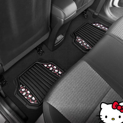 Hello Kitty Car Mats 4pc Floor Mats for Cars Trucks SUVs Kawaii Car Floor Mats for Women Men Accessories Rubber Heavy Duty Cute Non-Slip Always