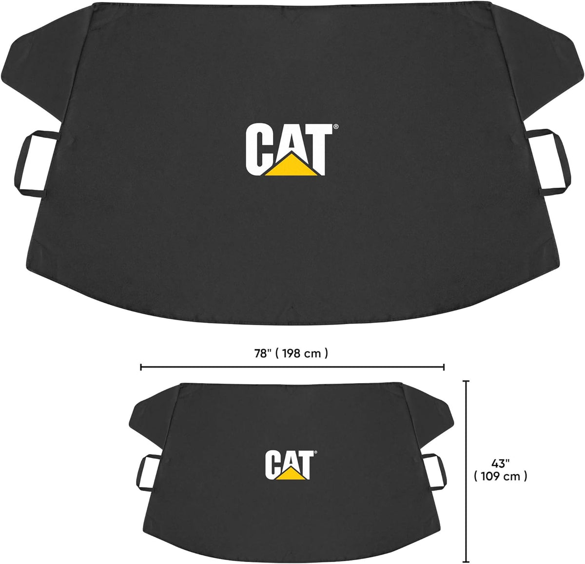 Cat® Windshield Snow Cover, Toughest Car Frost Protector for Ice & Sleet, Weatherproof for Winter, Includes Anti-Theft Straps, Freeze Protector