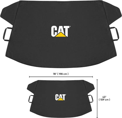 Cat® Windshield Snow Cover, Toughest Car Frost Protector for Ice & Sleet, Weatherproof for Winter, Includes Anti-Theft Straps, Freeze Protector