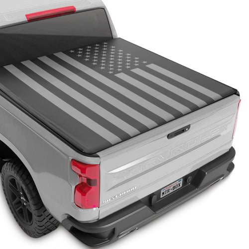 MotorBox Tri-Fold Truck Tonneau Cover for Chevy Silverado 2500HD 3500HD / GMC Sierra 2500HD 3500HD (2014-2018) with 6.6 ft Bed Length