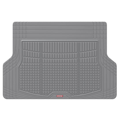 MotorTrend FlexTough Square Groove Trunk/Cargo Liner Mat - Heavy Duty, All Weather, Trim to Fit (54" x 37")
