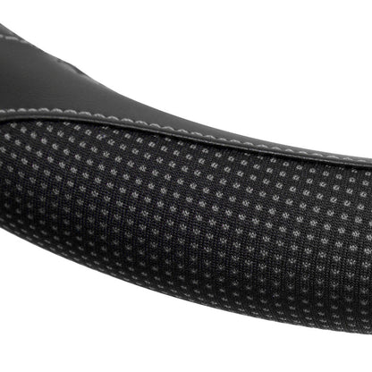 MotorTrend Dotted Polyester Comfort Grip Steering Wheel Cover (Fits 14.5" - 15.5")