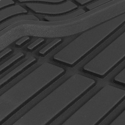 CAT 4-Piece ToughRide Rubber Front Floor Mats and Rear Floor Mats - Heavy Duty, All Weather, Trim to Fit