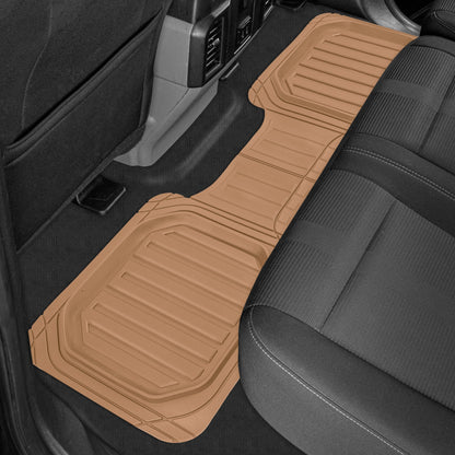 CAT 3-Piece Deep Dish Front Floor Mats and Rear Floor Mats - Heavy Duty, All Weather, Trim to Fit
