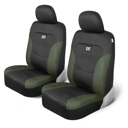CAT 2-Pack FlexFit Front Seat Covers with Hexagonal Design